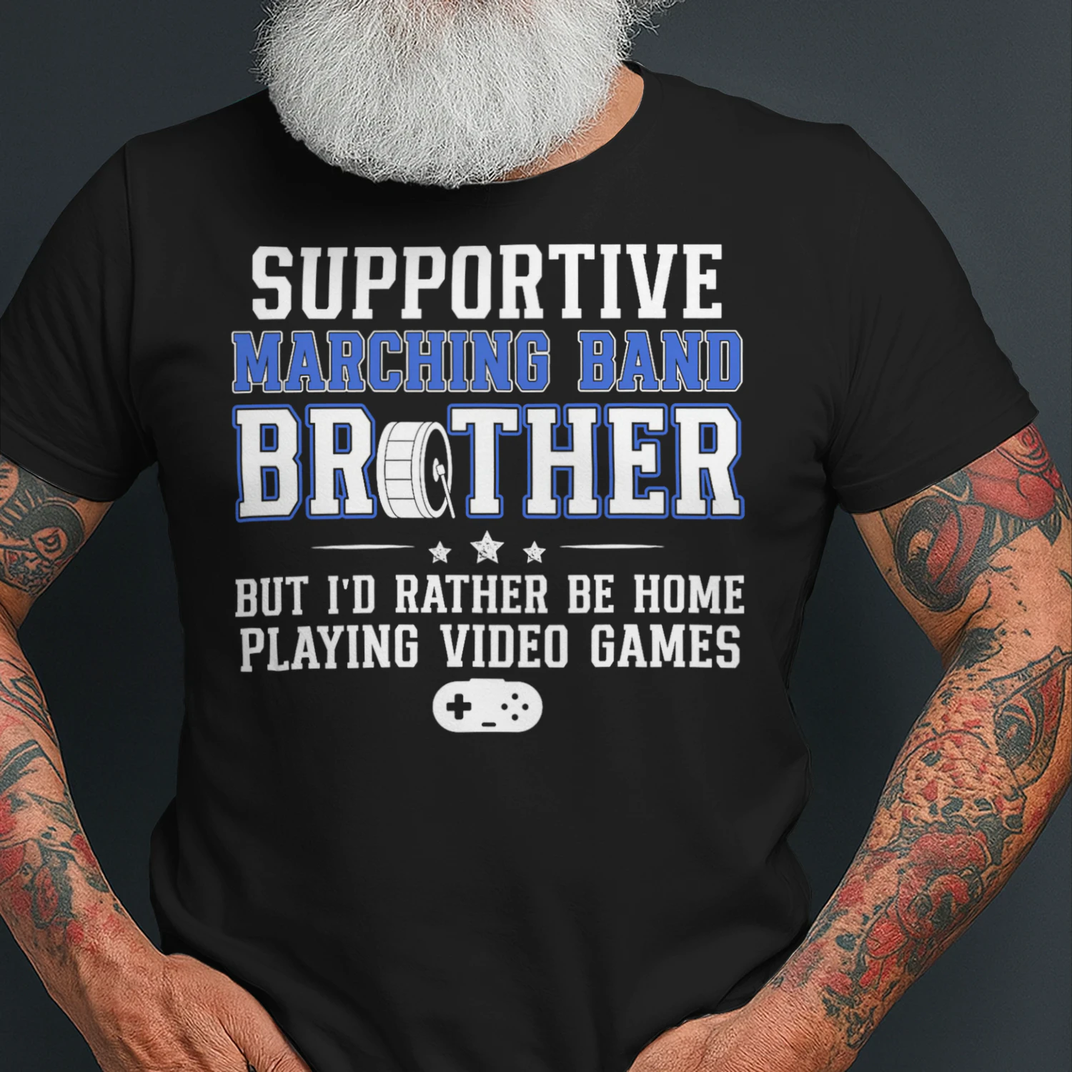Supportive Marching Band Brother Funny Marching Band Bro T Shirt MCB0307