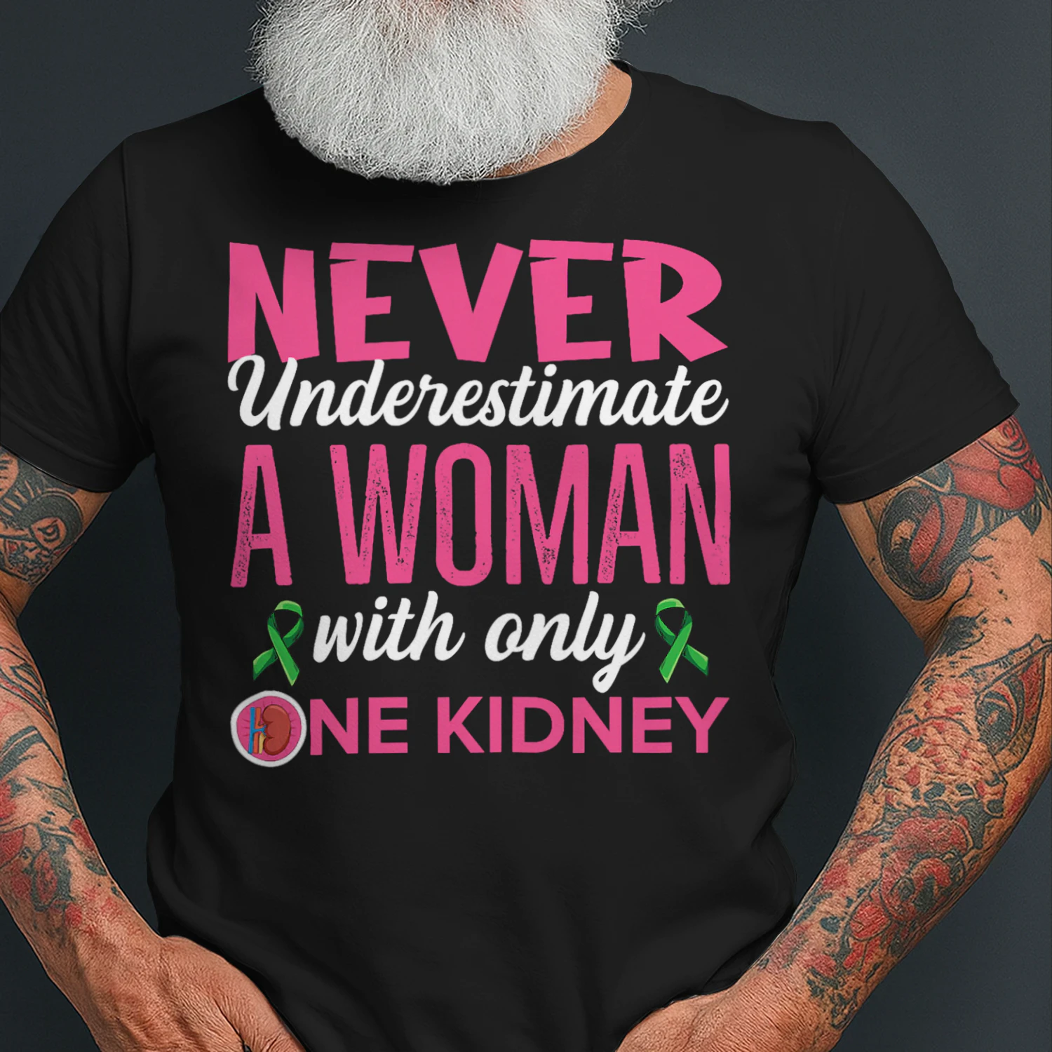 Organ Donation Quote for your Kidney Donor Wife T Shirt KIW0317