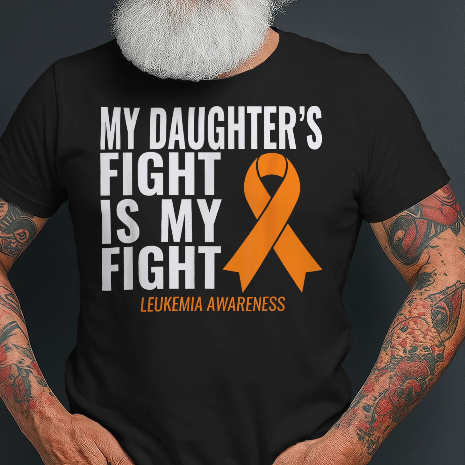 My Daughter's Fight is My Fight Leukemia Awareness T Shirt LEW0255