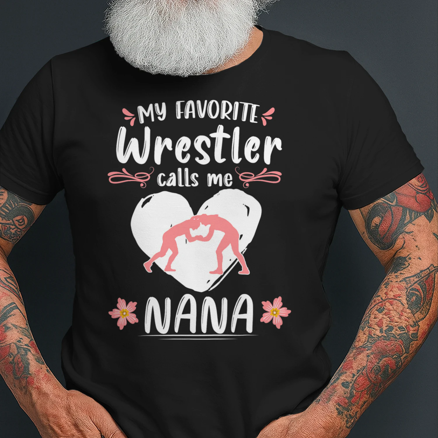 Wrestling My Favorite Wrestler Calls Me Nana Wrestle Lover Wrestling T Shirt WRT0548