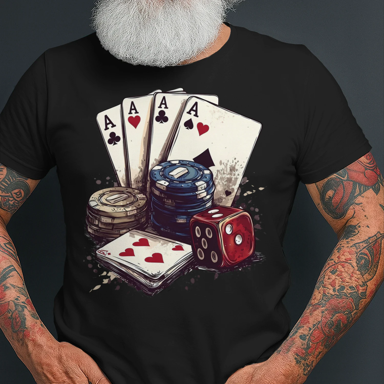 Poket Funny Retro Casino Bach Trip Best Gift For Poker Lover Poker T Shirt POK0210