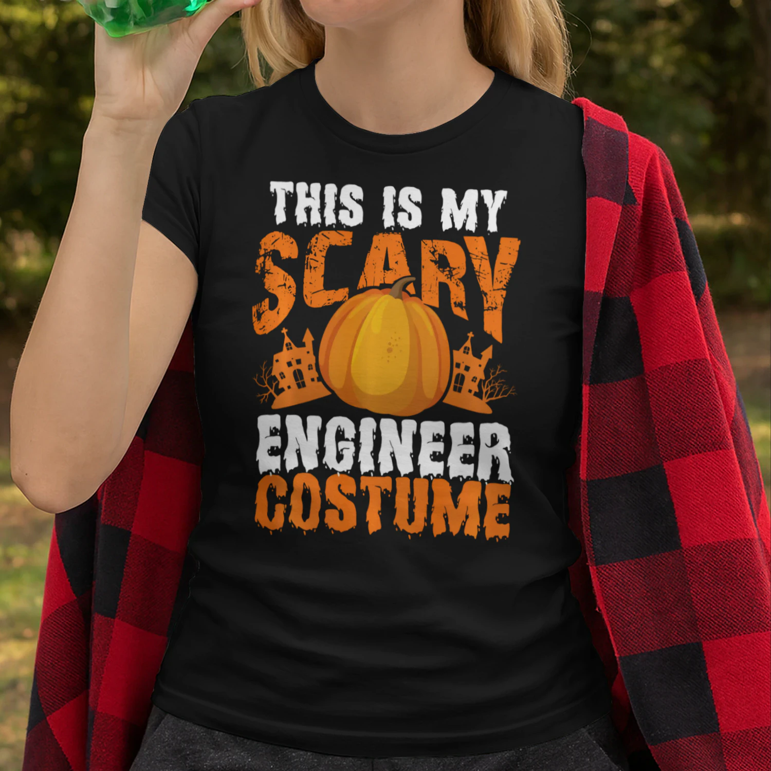 Technician Halloween Gift This Is My Scary Engineer Costume Engineer T Shirt STE0632