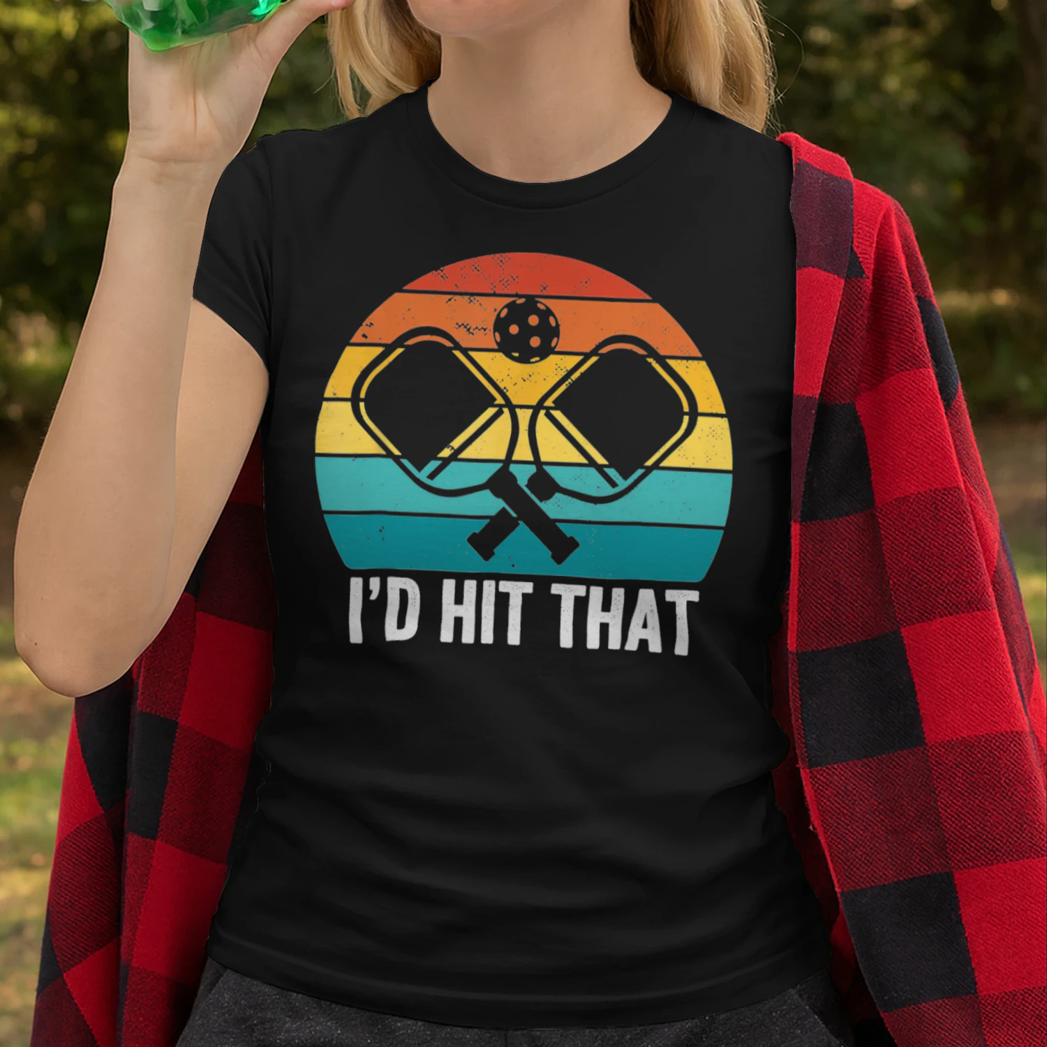 Vintage Pickleball Player Funny Id Hit That Retro Gift T Shirt PIK0335