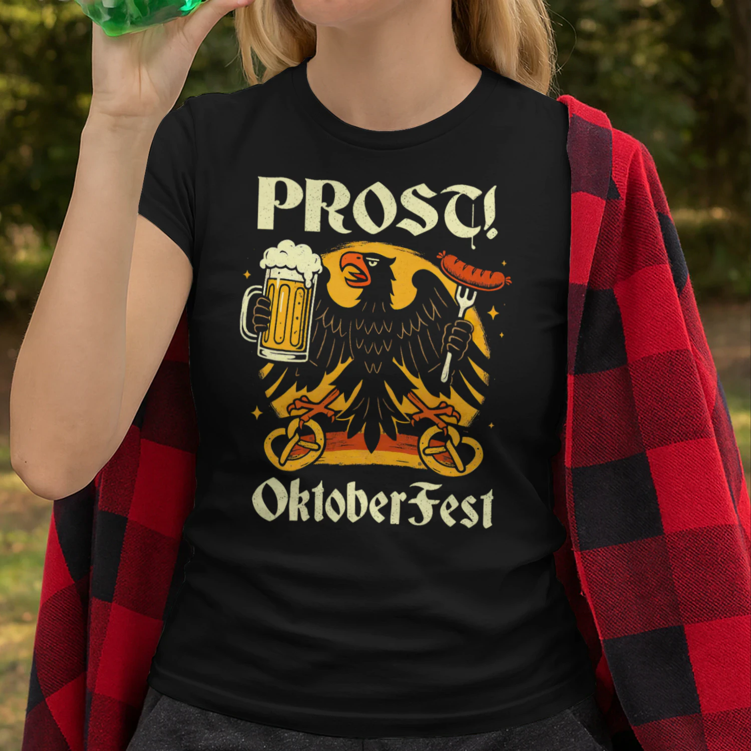 Prost Oktoberfest German Eagle Beer Wurst Men Women Eagle T Shirt EAG0099