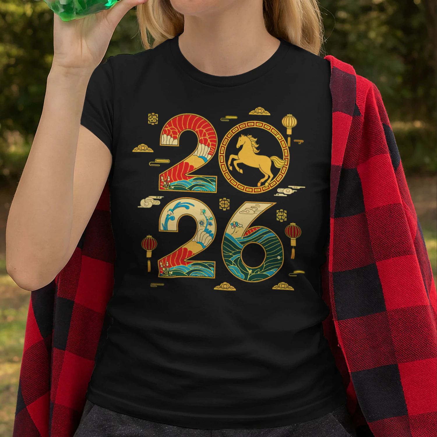 Year Of The Horse 2026 Lunar New Year Chinese Zodiac Horse Horse T Shirt HOR0073