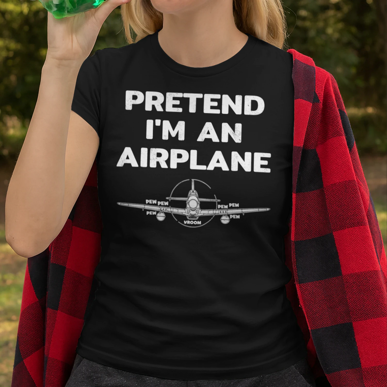 Pretend Im An Airplane Airplane T Shirt AIP0832