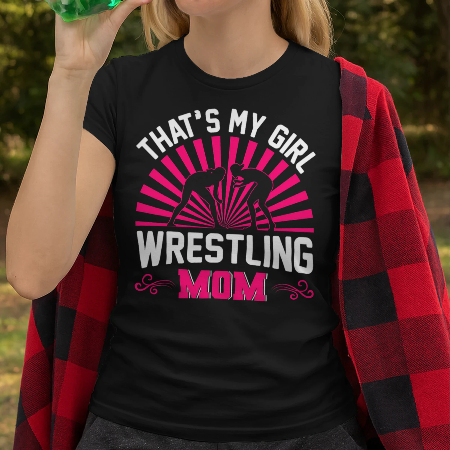 Wrestling Mom Thats My Girl Wrestle Althele Wrestler Mother Wrestling T Shirt WRT0544