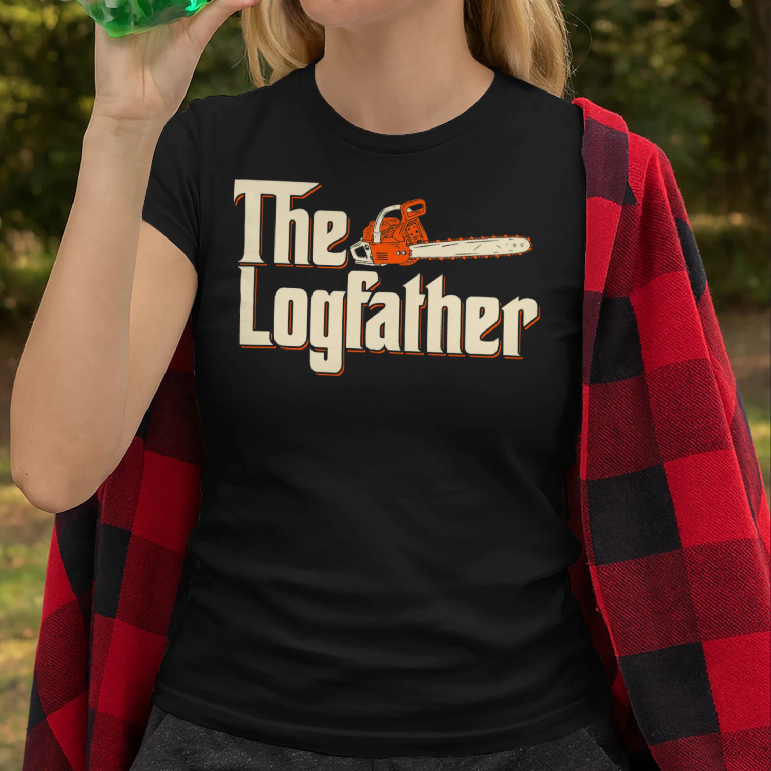 The Logfather Lumberjack Woodsman Wood Woodcutter Chainsaw T Shirt LUB0319