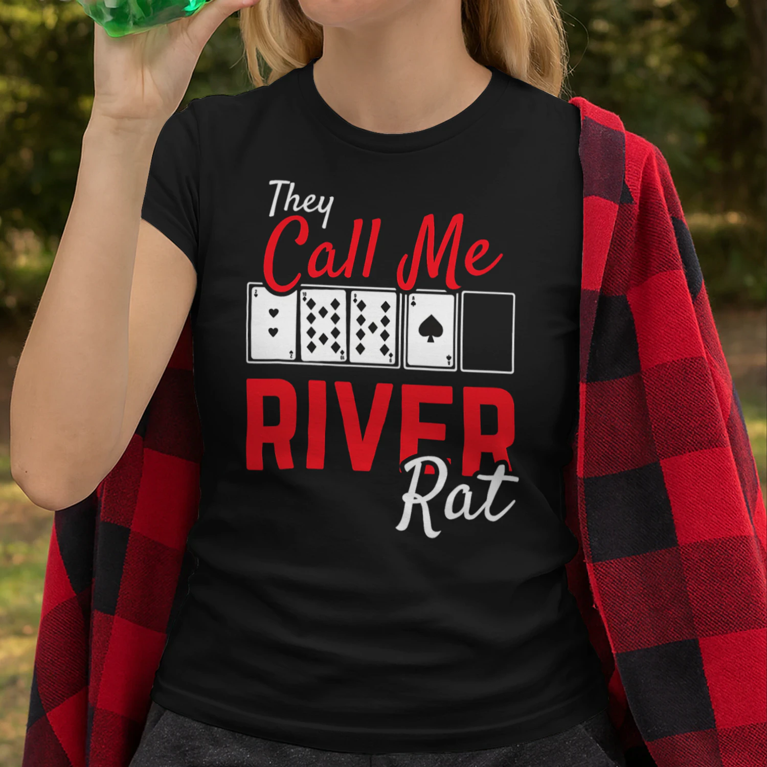 River Rat Poker Funny Texas Holdem Gift Poker T Shirt POK0069
