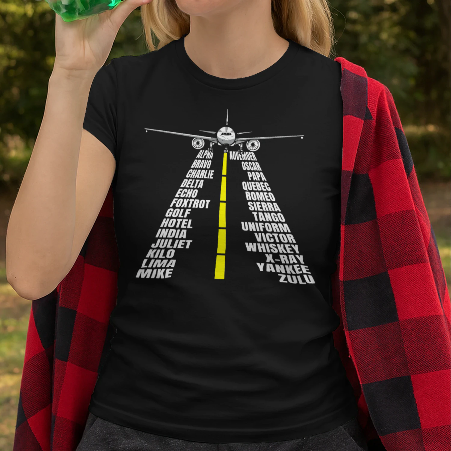Phonetic Alphabet Aircraft Pilot Plane Aviator Airplane Airplane T Shirt AIP0449