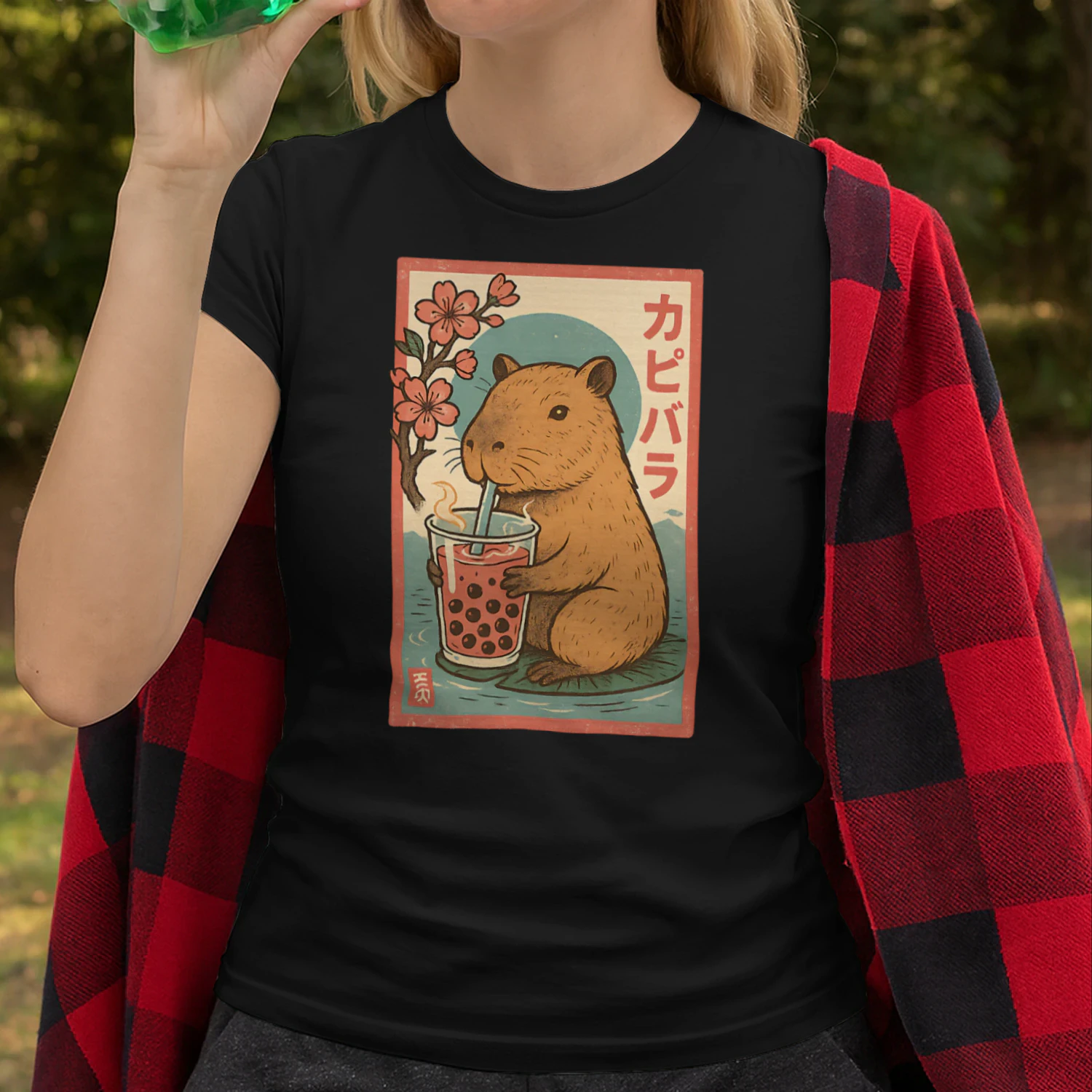 Anime Capybara Graphic Tees Kawaii Japanese Vintage Capibara T Shirt CAB0019