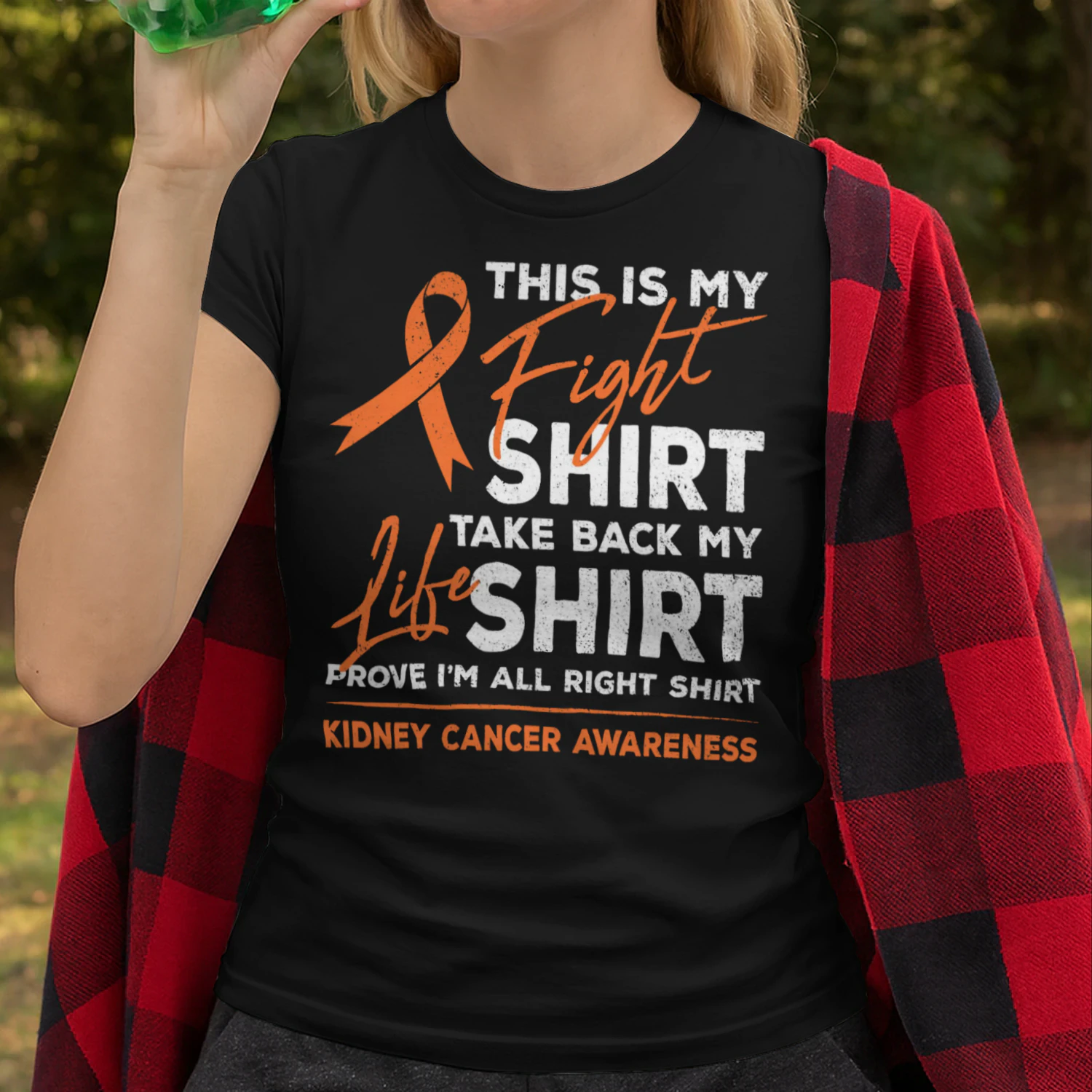 This Is My Fight Shirt Kidney Cancer Awareness Month Ribbon T Shirt KIW0339