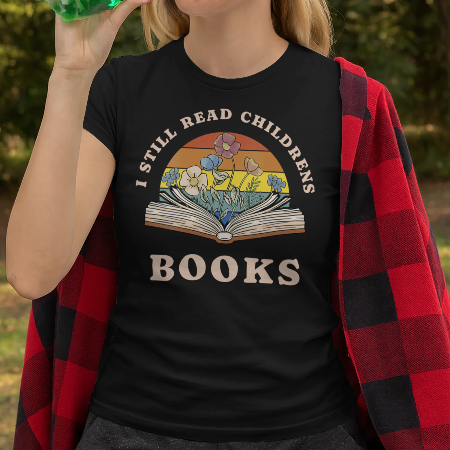 Womens I Still Read Childrens Books First Day Of School Teacher Vneck Read Books T Shirt REB0929