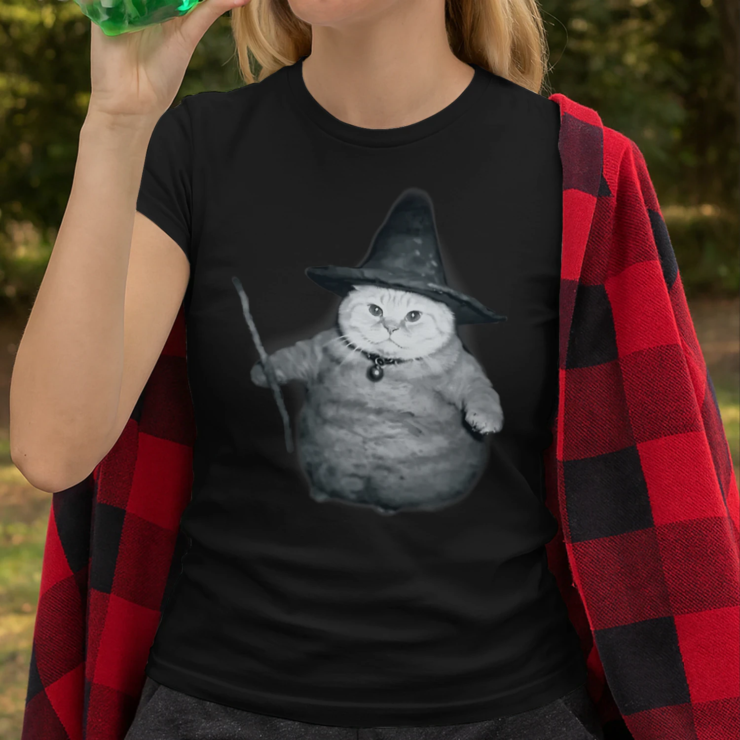 Wizard Kitten Meme Chonk Witch Cat Meme Stupid Brain Rot T Shirt CAT1677