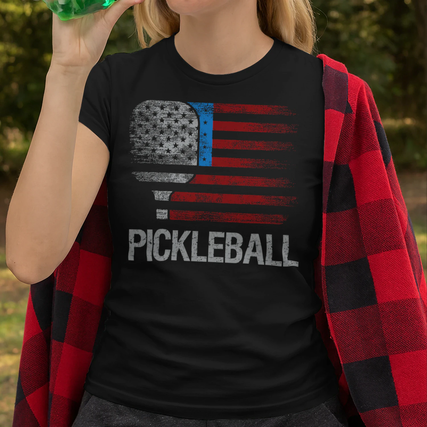Us Flag Pickleball Player Paddleball Lover Pickleball T Shirt PIK0332