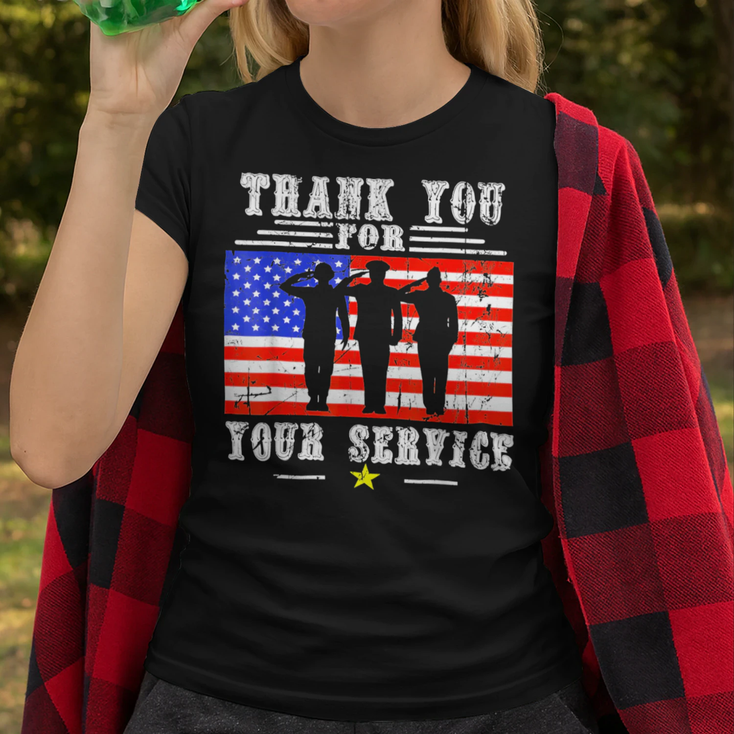 Vintage Veteran Thank You For Your Service Tee Veteran T Shirt VET1065