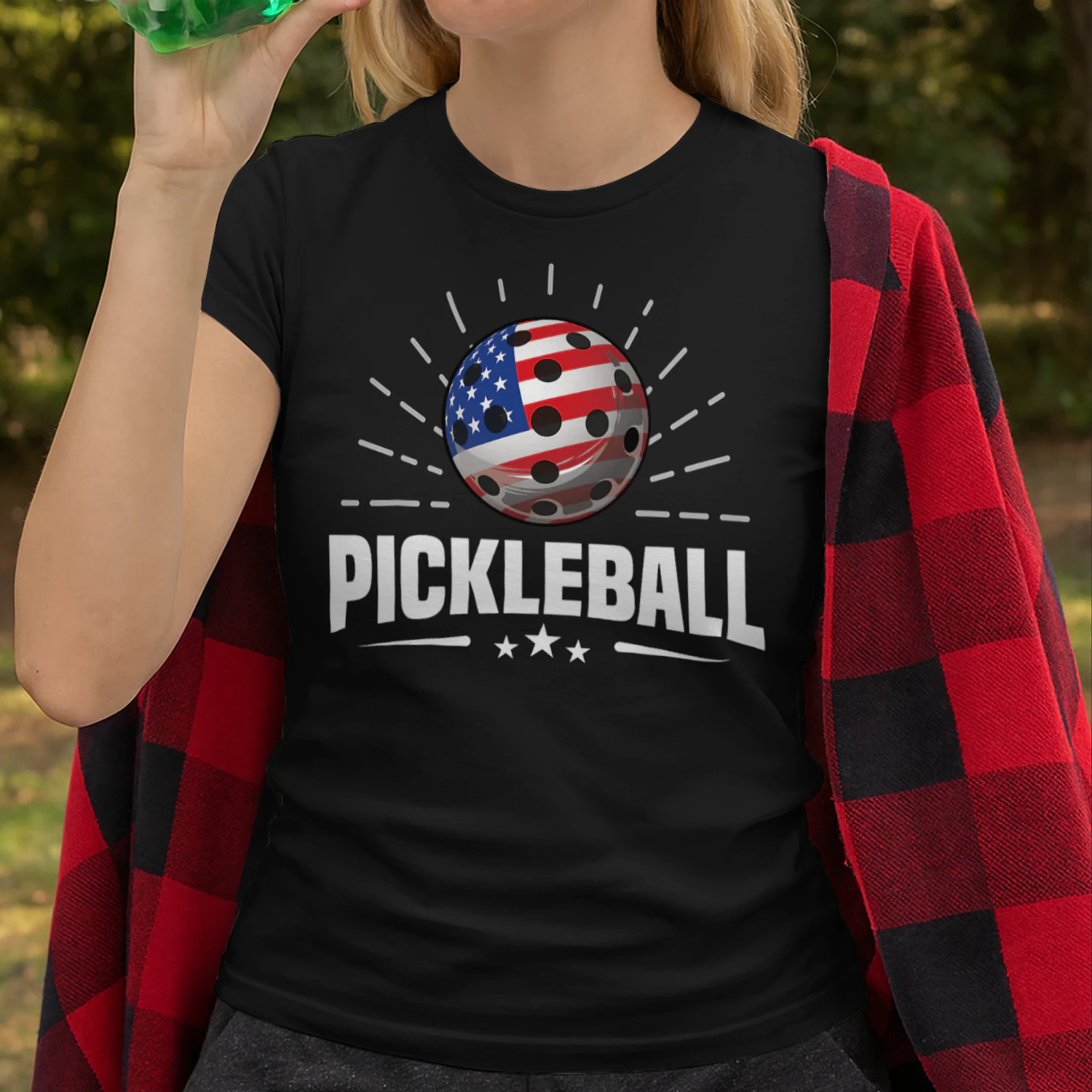 Us American Flag Pickleball Player Paddleball Lover Pickleball T Shirt PIK0329
