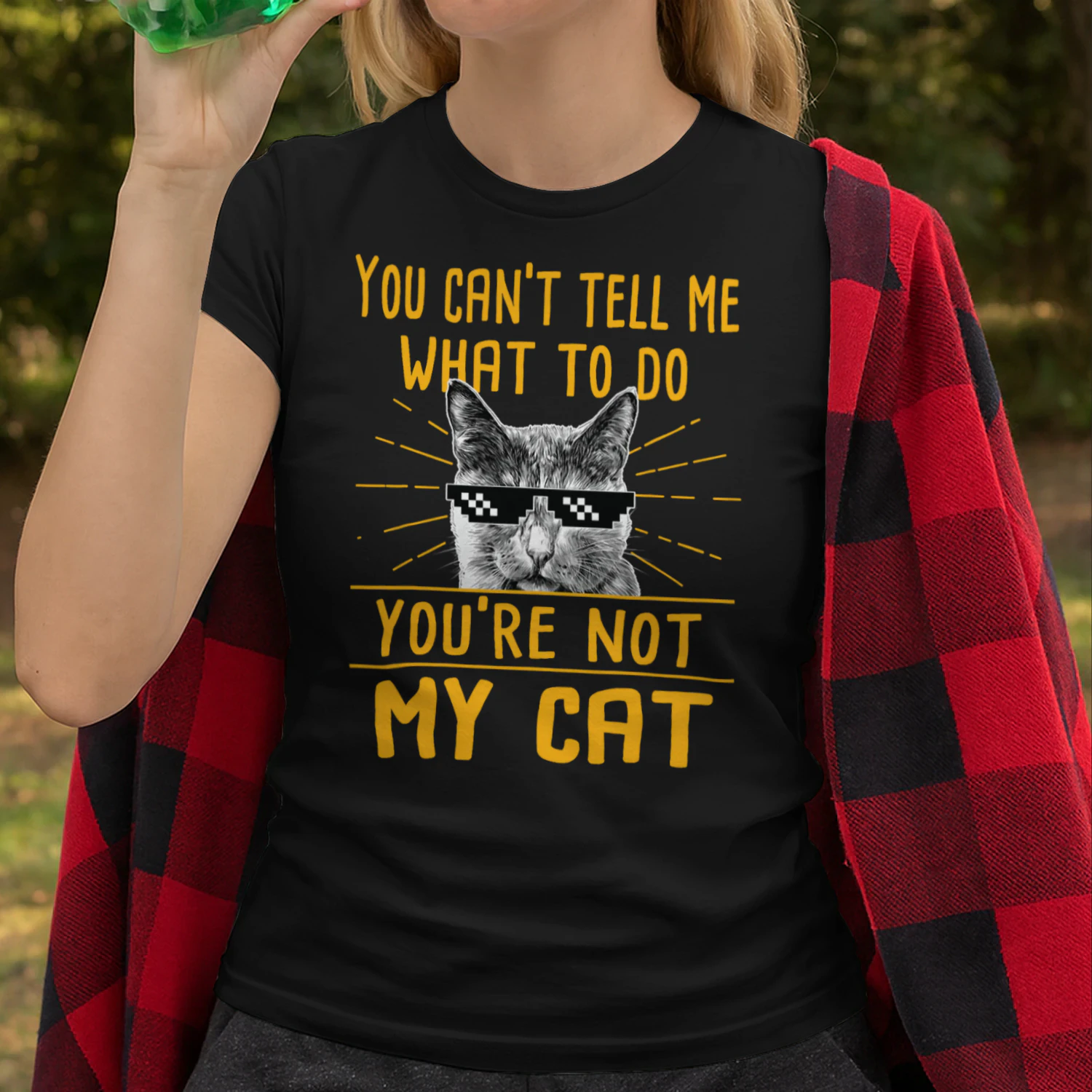 You Cant Tell Me What To Do Cat T Shirt CLR0704