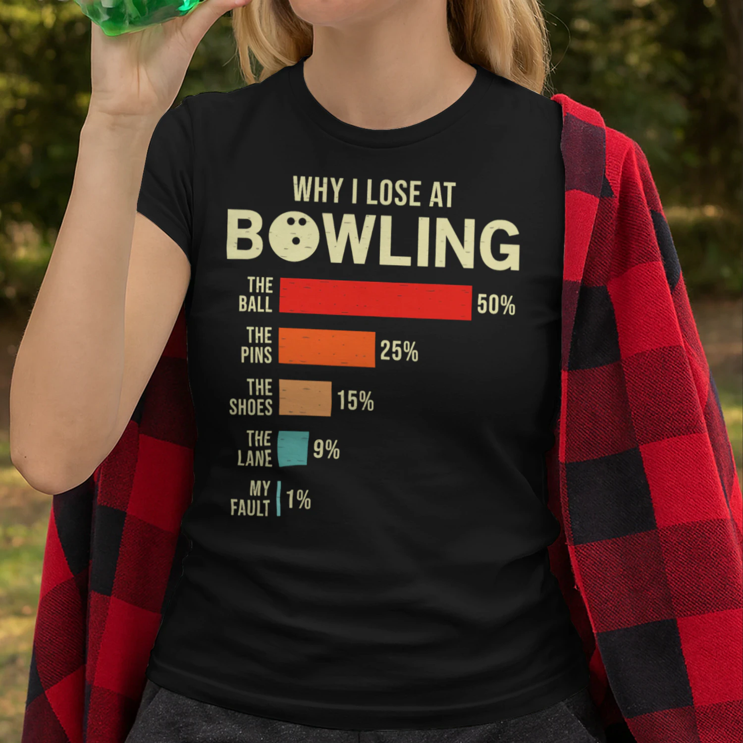 Why I Lose at Bowling Funny Bowler T Shirt BOL1523