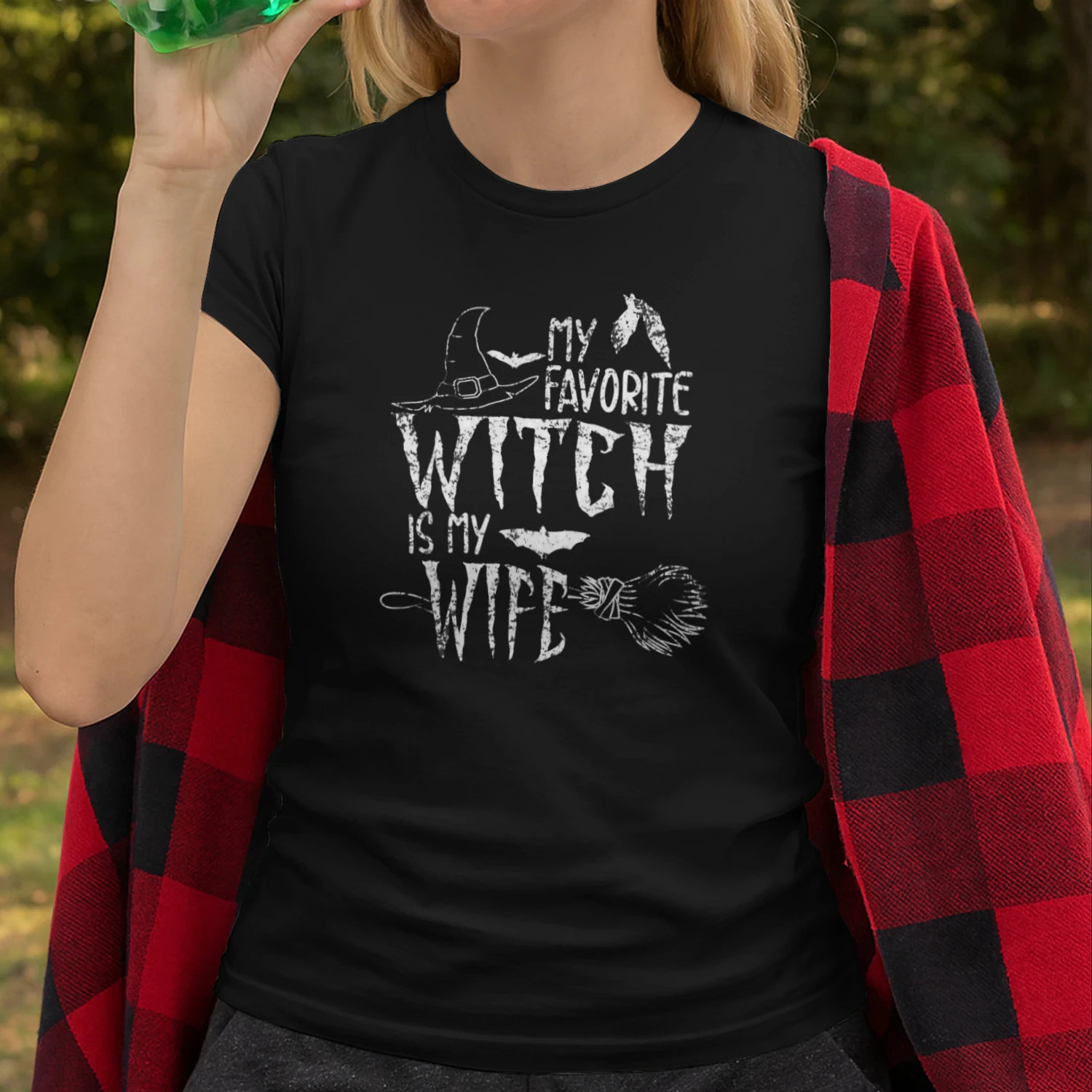 My Favorite Witch Is My Wife Halloween Witch Witch T Shirt WIT0224