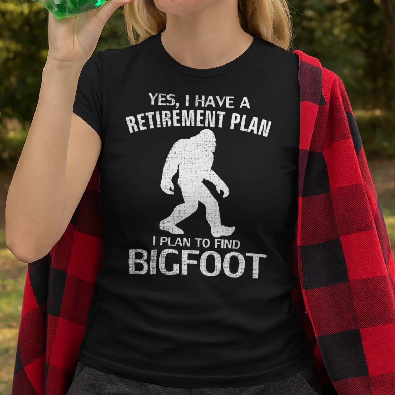 Yes I Do Have A Retirement Plan Bigfoot Funny Animal Gift Bigfoot T Shirt STB0521
