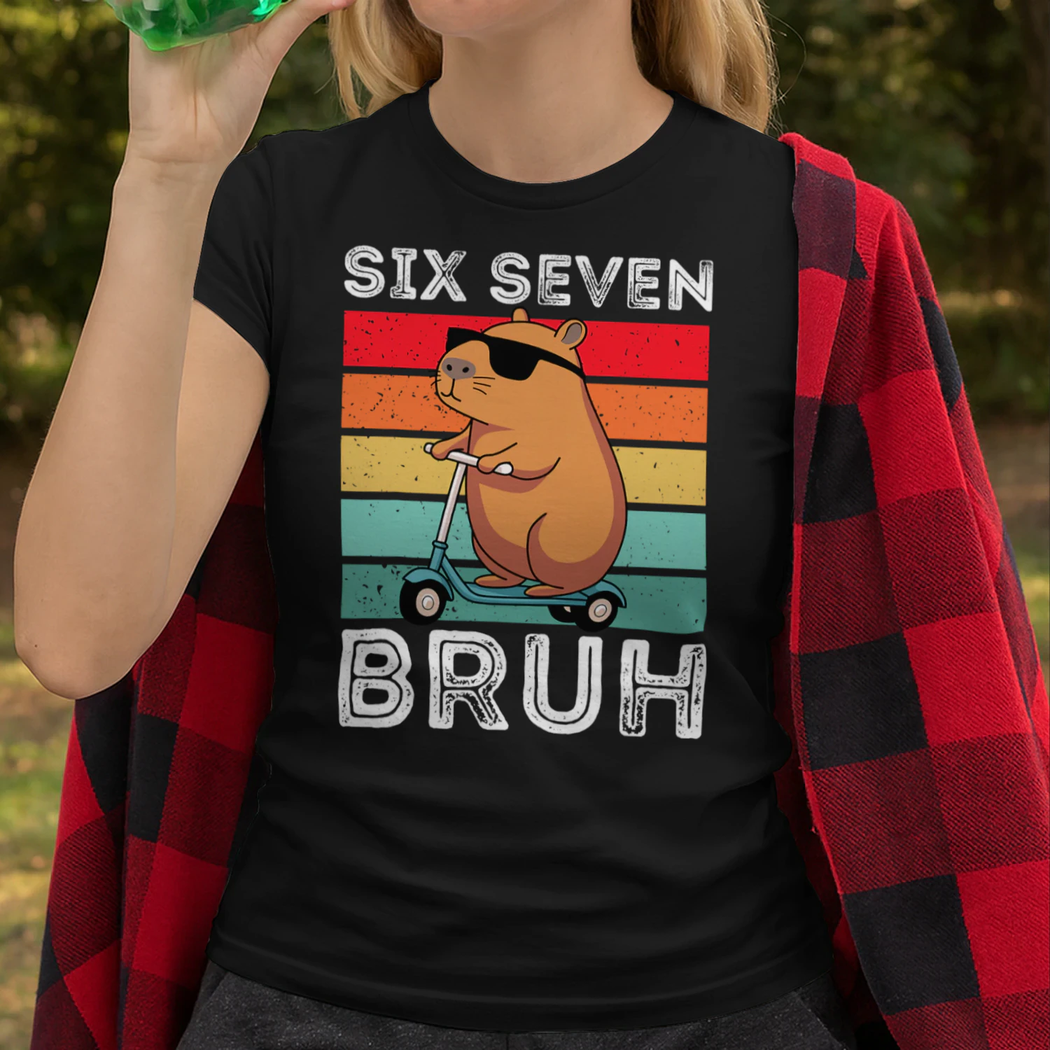 Six Seven Bruh 67 Meme Funny Cute Capybara T Shirt CAB0737