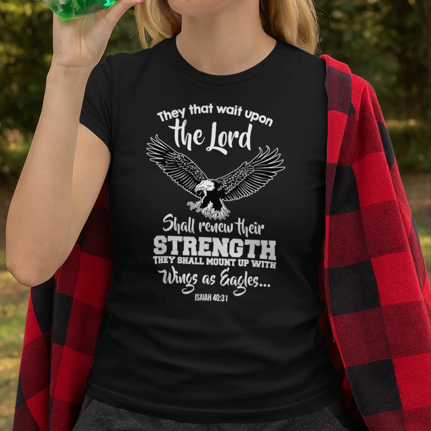 Wings Like Eagles Isaiah 40 31 Christian Bible Verse Eagle T Shirt EAG0113
