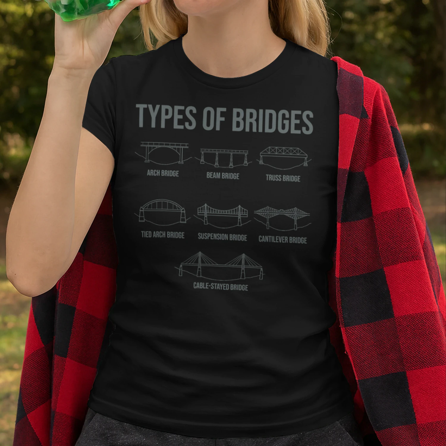 Types Of Bridges Bridge Engineer Gift Small Engineer T Shirt STE0643