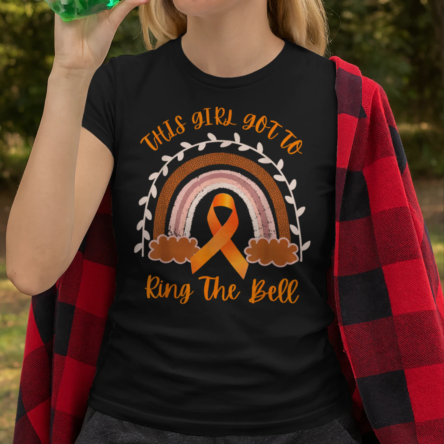 This Girl Got To Ring The Bell Leukemia Cancer Awareness T Shirt LEW0339