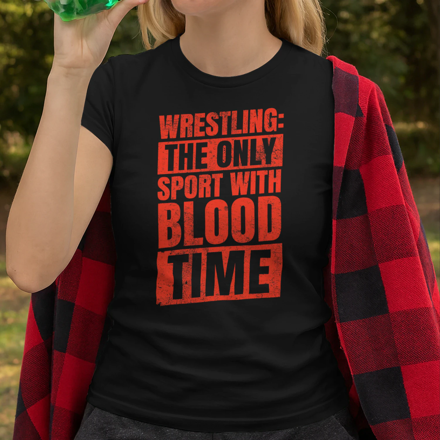 Wrestling The Only Sport With Blood Time Wrestling T Shirt WRT0574