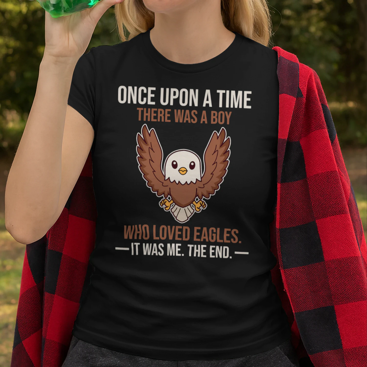 Once Upon A Time There Was A Boy Who Loved Eagles Eagle T Shirt EAG0095
