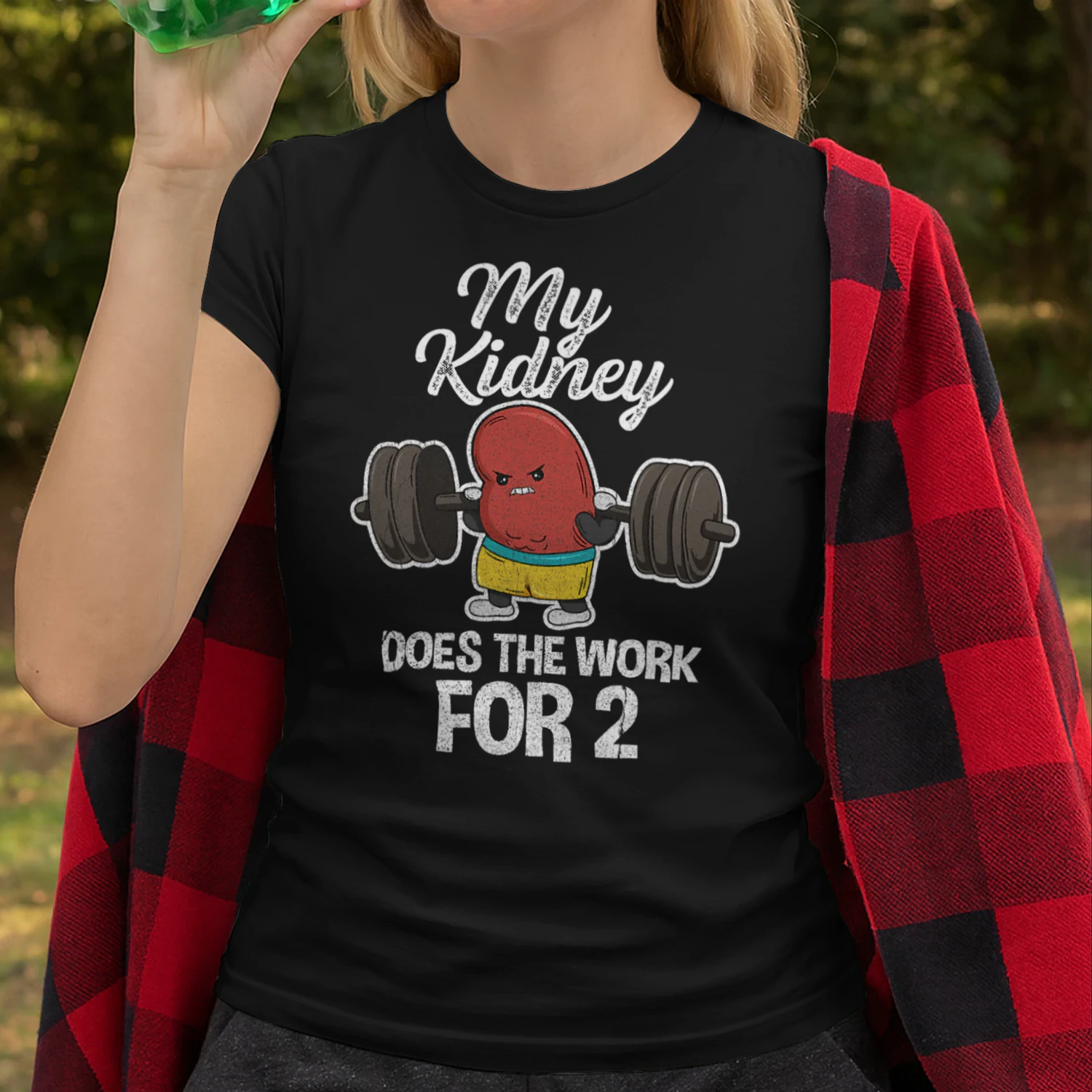 Organ Donation Design for a Kidney Donor T Shirt,Black,Small KIW0314