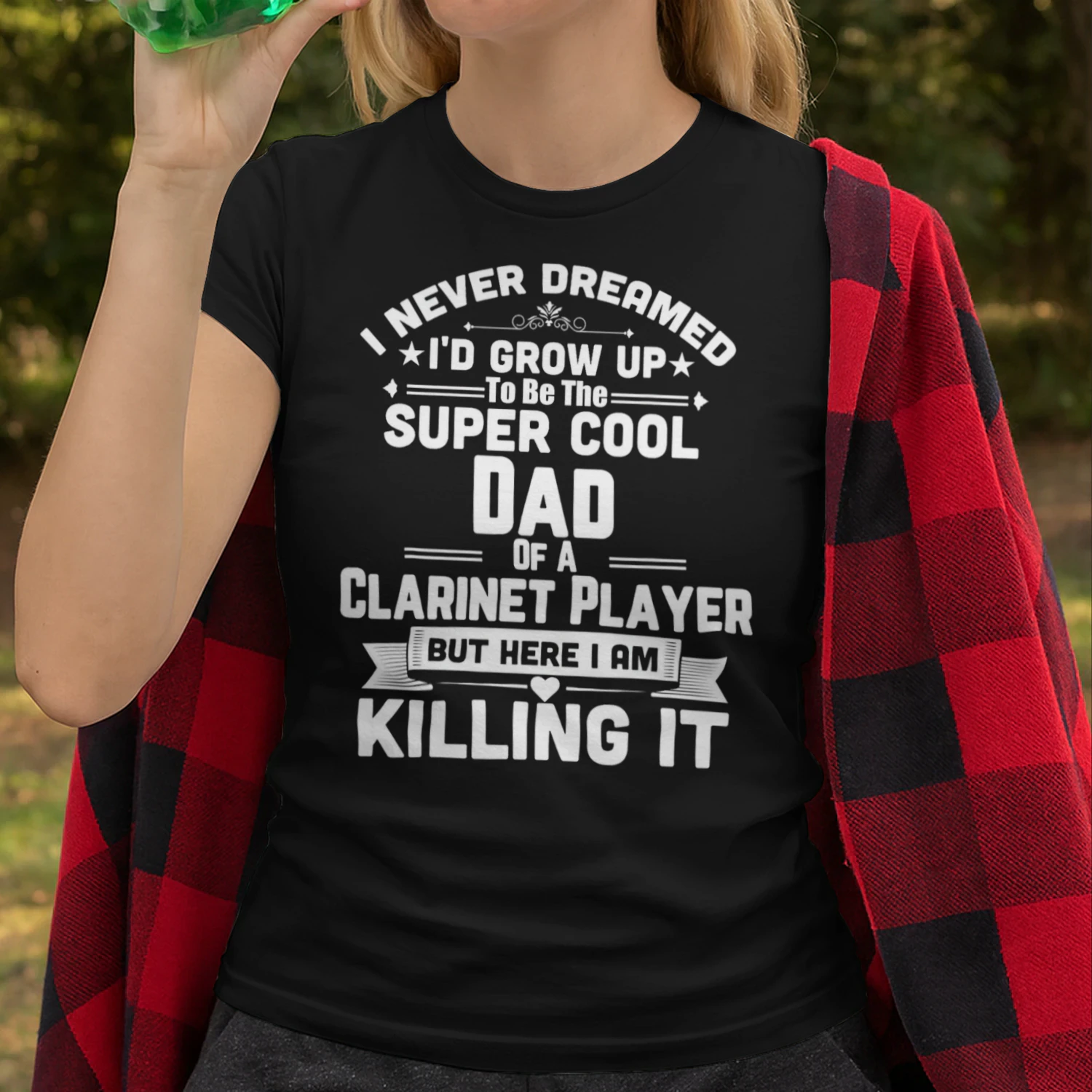Super Cool Dad Of A Clarinet Player Marching Band T Shirt MCB0303