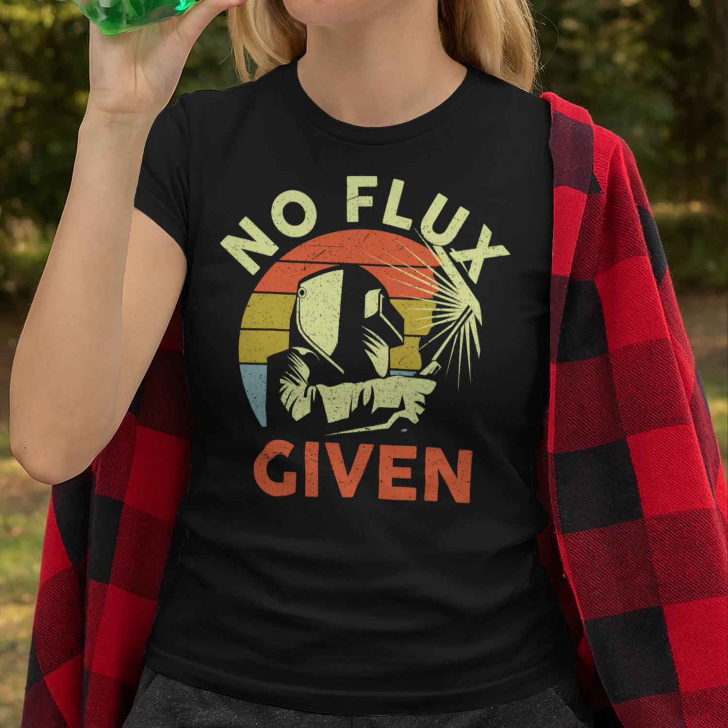 Men Welding Welder Funny Weld Vintage No Flux Given Welder T Shirt WED0288