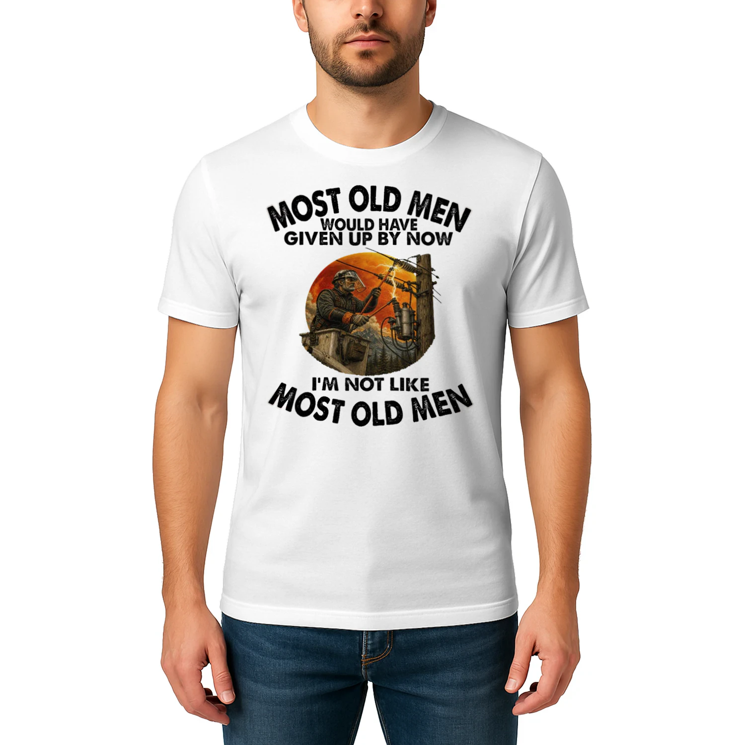 Most Old Men Give Up By Now High Voltage Tech HIG0001