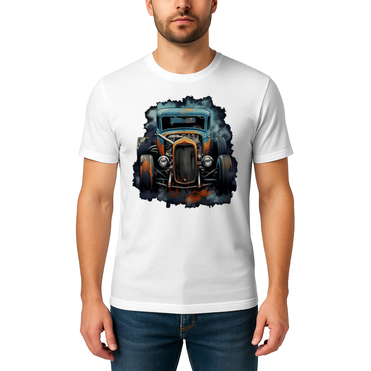 Rust Bucket Hot Rod Rat Rod Vintage Classic Car Men Hot Rod T Shirt HRD0196
