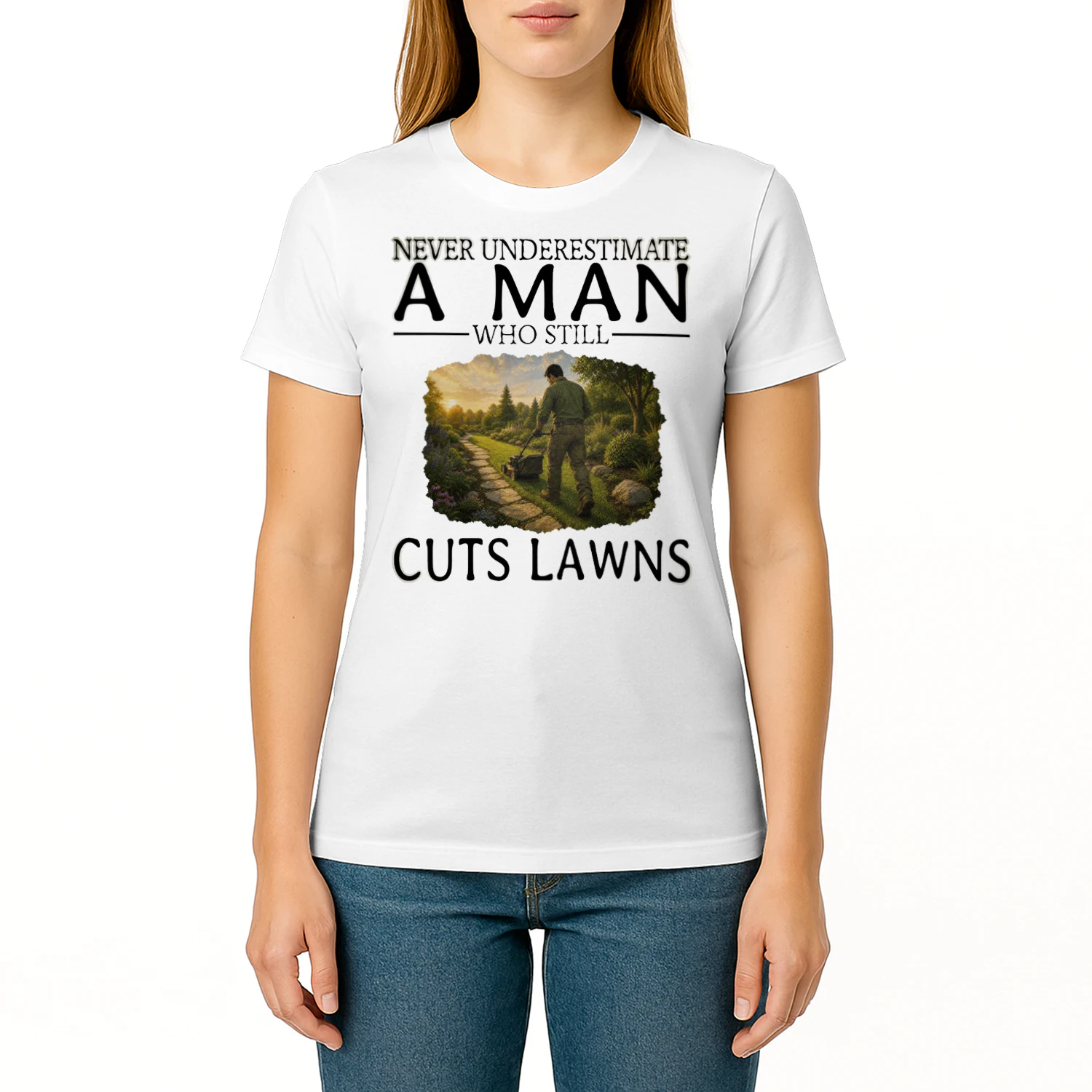 Never Underestimate A Man Who Still Cuts Lawns LAN0004