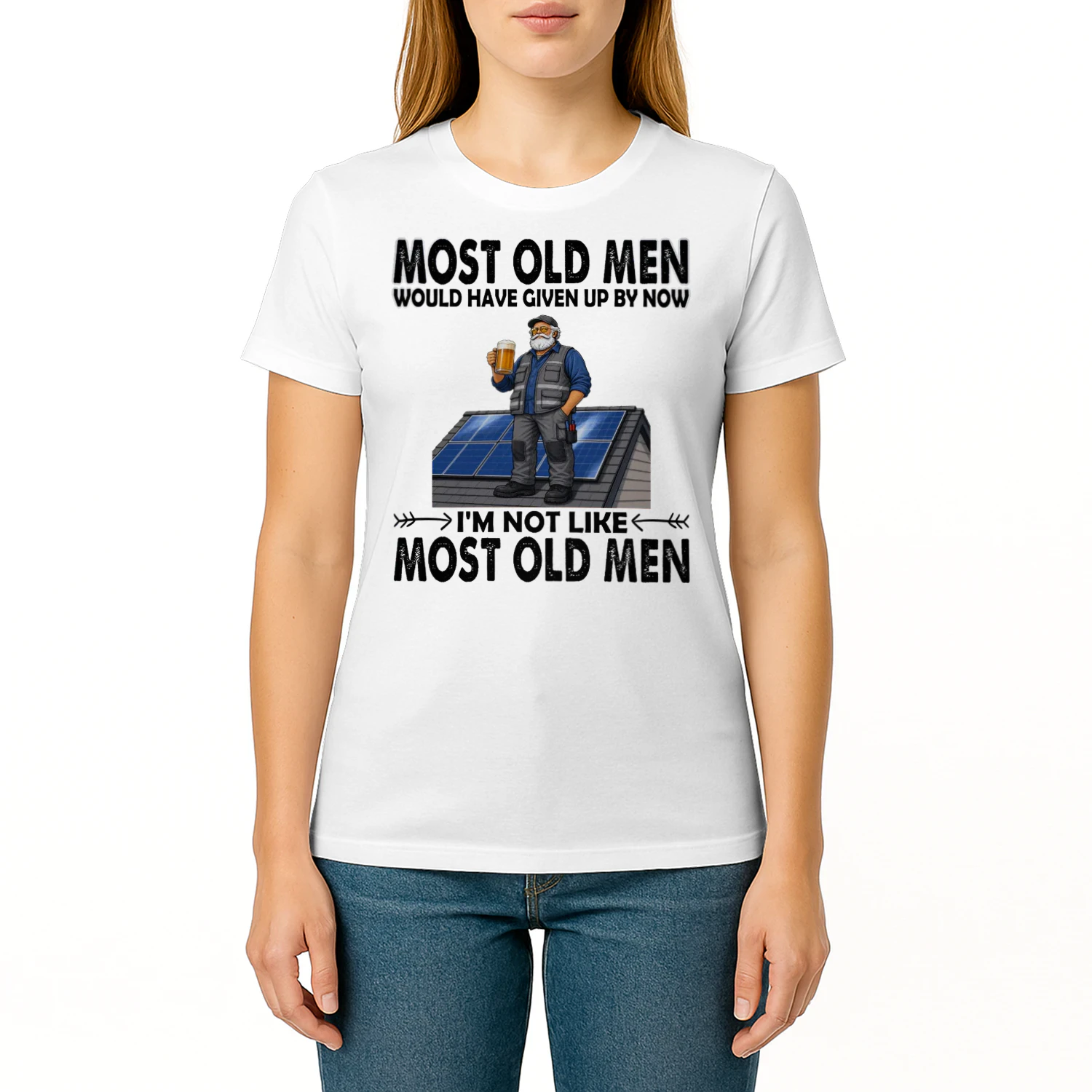 Most Old Men Give Up By Now Solar Panel Beer SOL0002