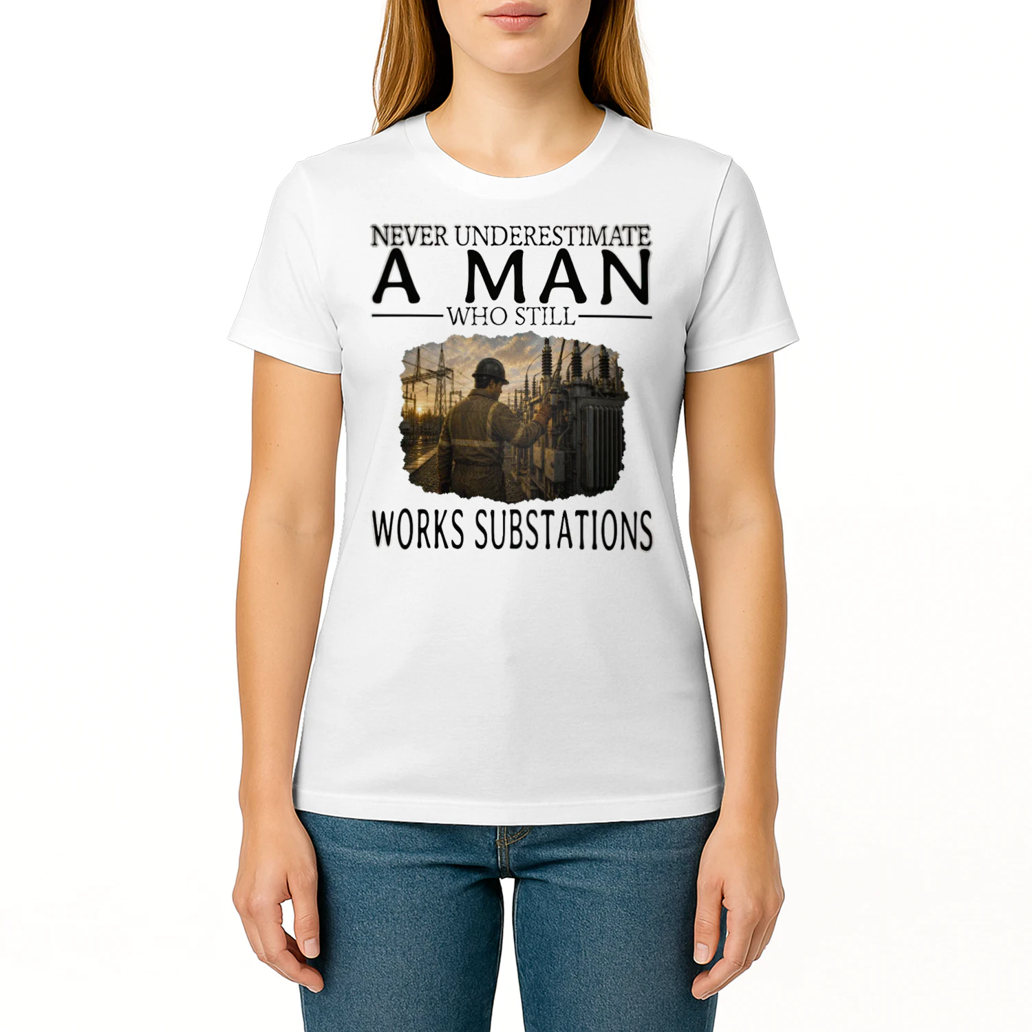 Never Underestimate A Man Who Still Works Substations SUB0003
