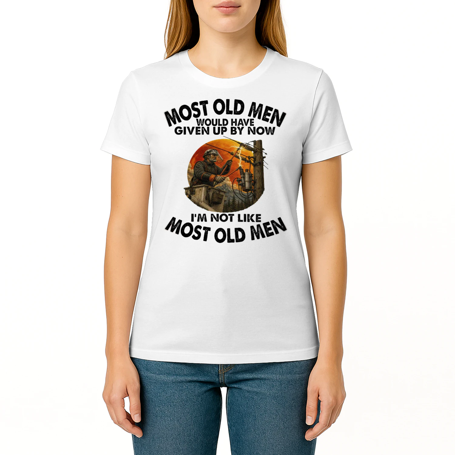 Most Old Men Give Up By Now High Voltage Tech HIG0001