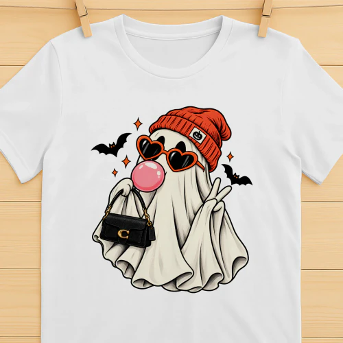 Coach Lover Halloween Shirt, Cute Ghost Purse Shirt, Spooky Season Tee, Handbag Lover Gift, Fall Ghost Shirt, Designer Bag Lover Tee