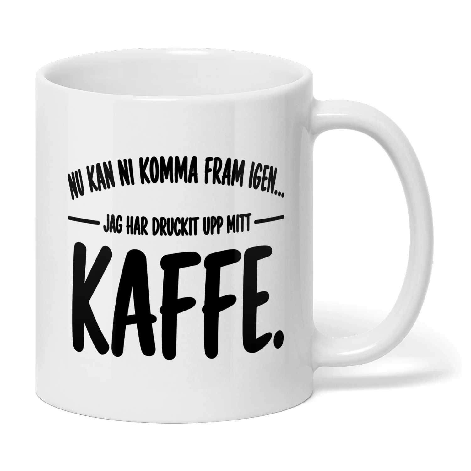Nu kan ni komma fram igen… Jag har druckit upp mitt kaffe