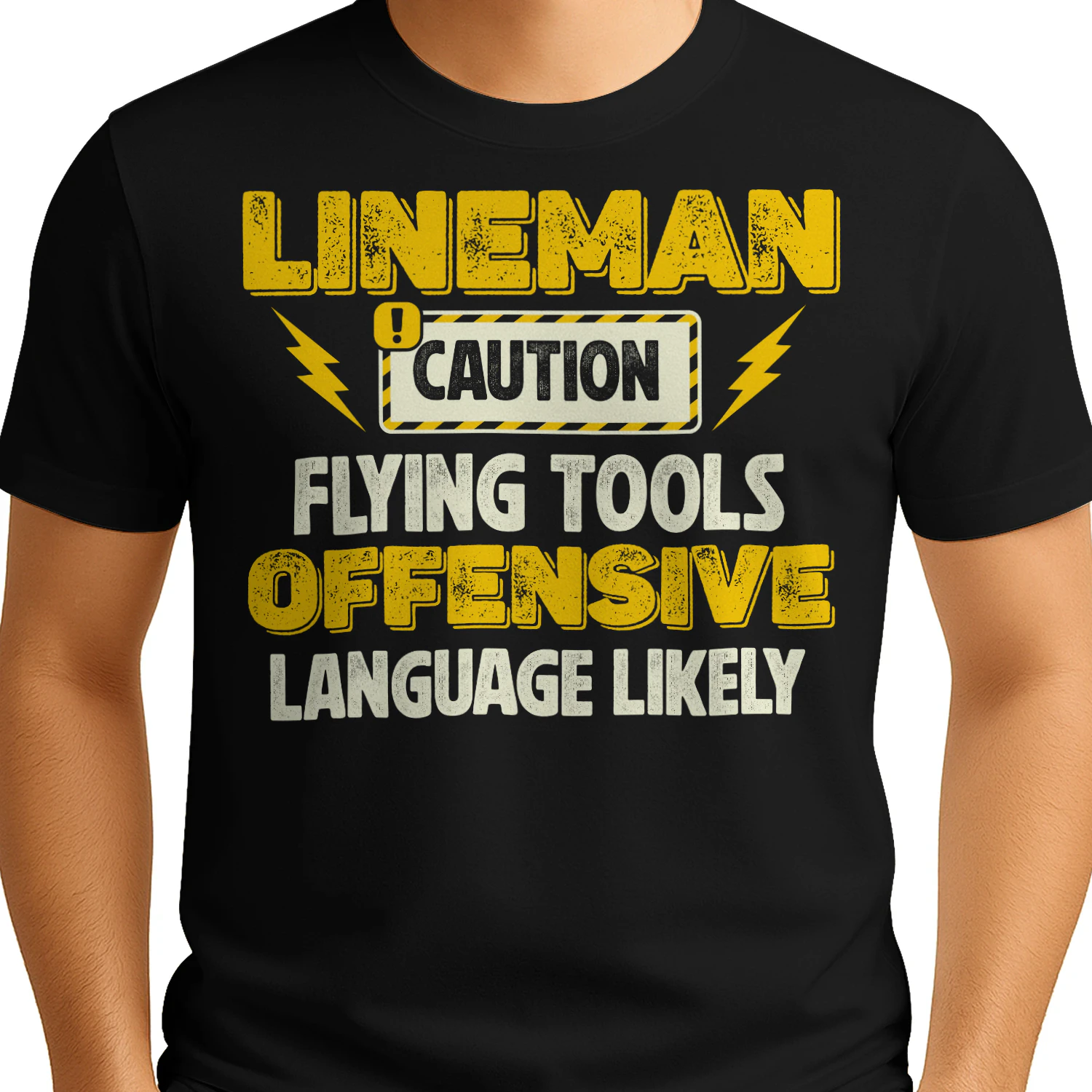 LINEMAN - CAUTION FLYING TOOLS