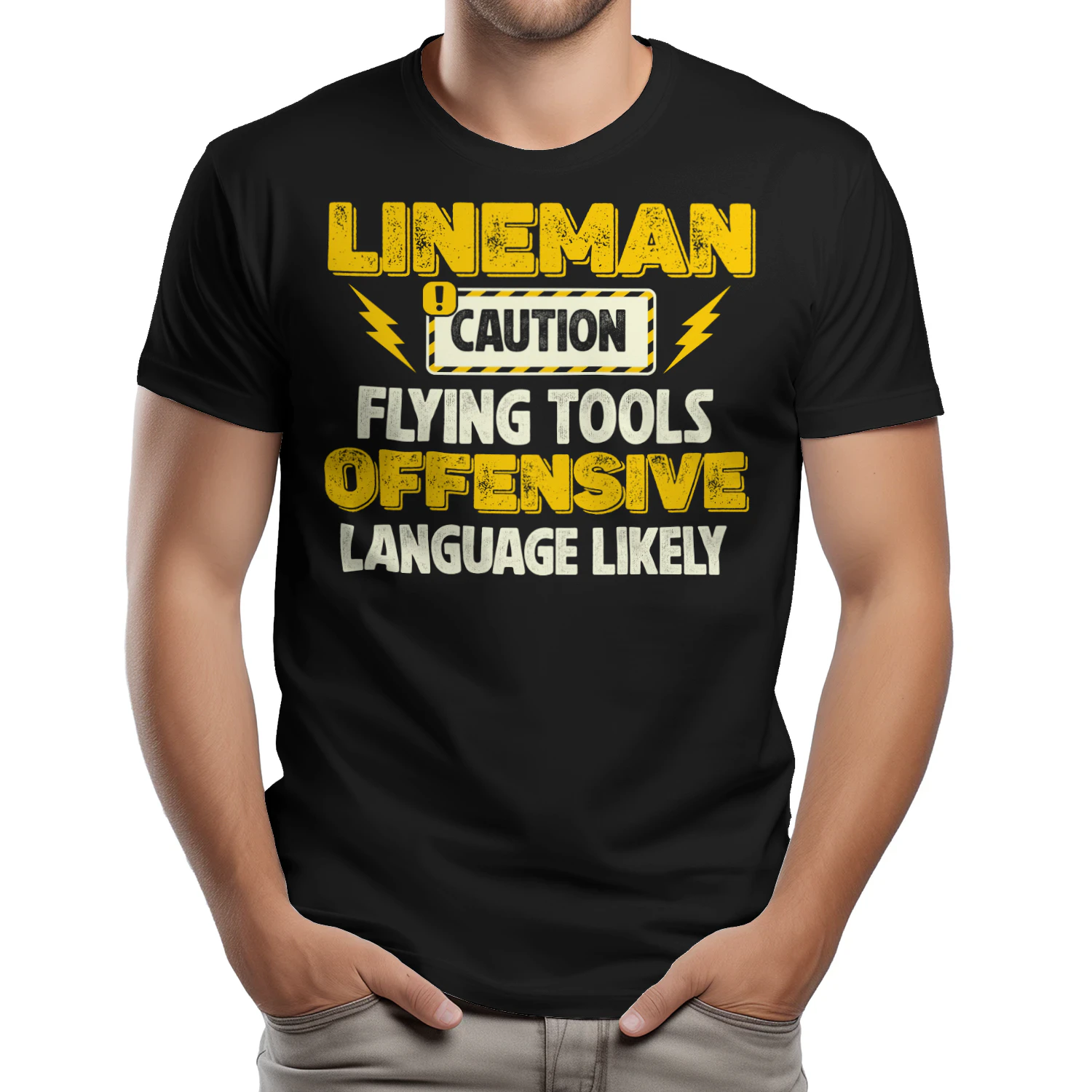 LINEMAN - CAUTION FLYING TOOLS