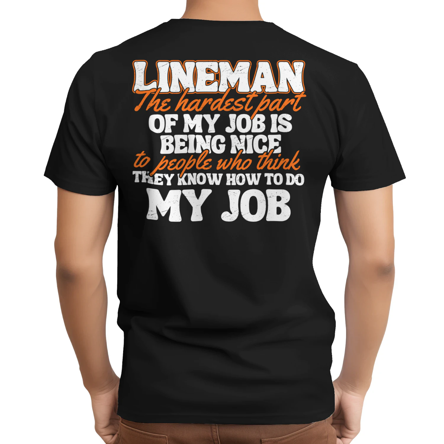 Only the strongest men become linemen