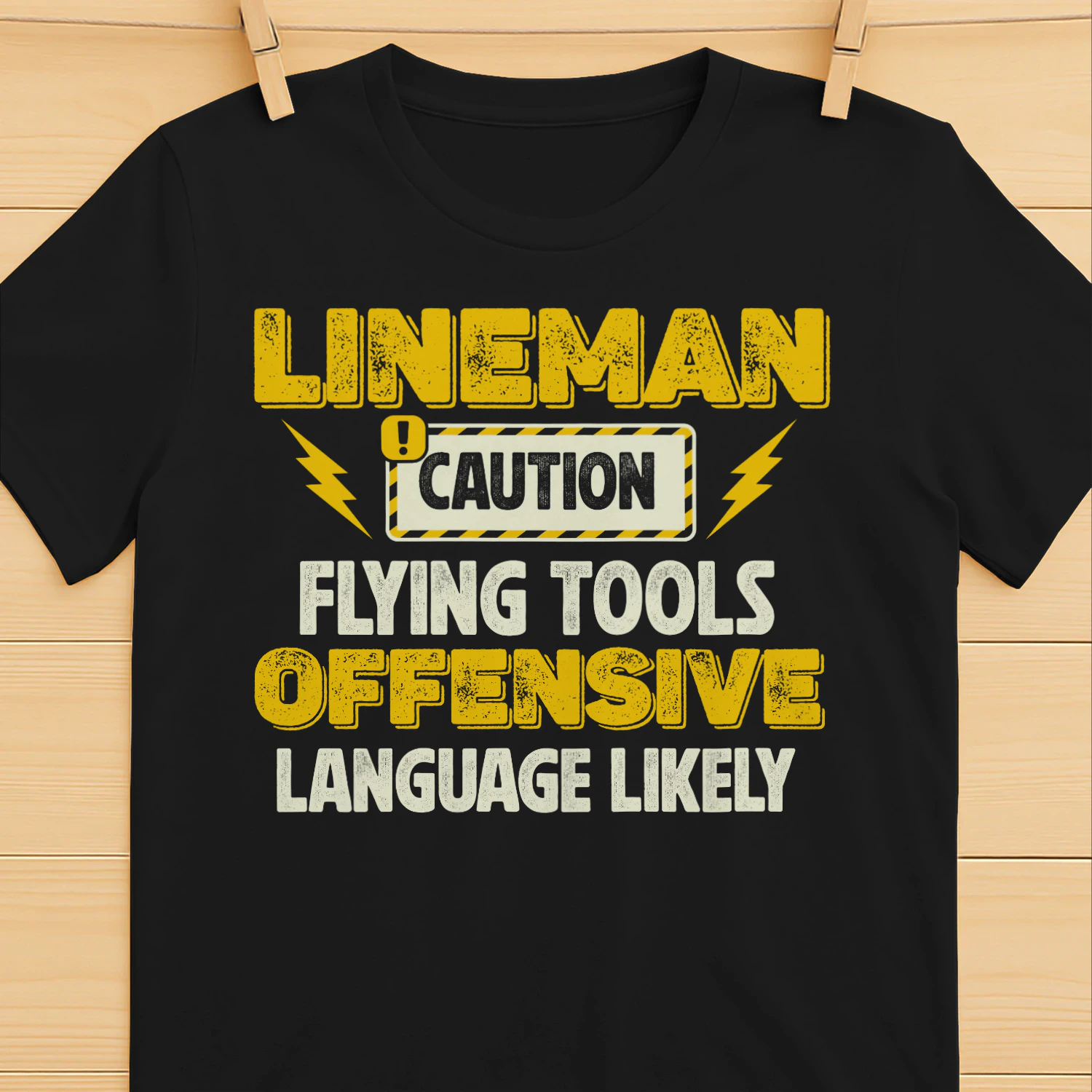 LINEMAN - CAUTION FLYING TOOLS