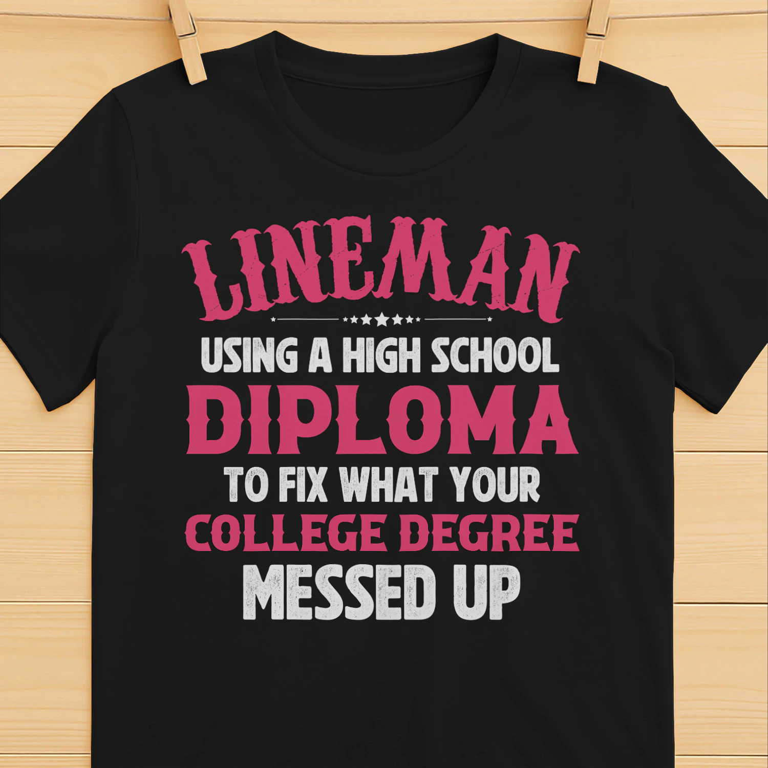 Lineman - Fix your college degree messed up