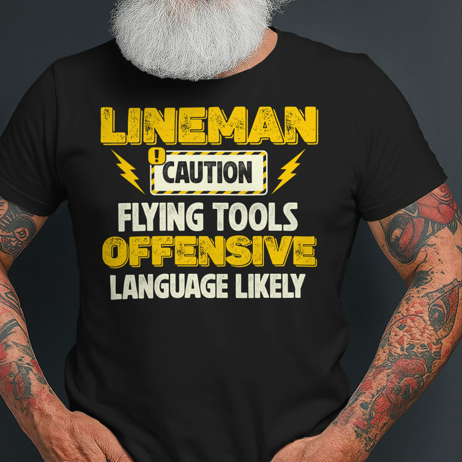 LINEMAN - CAUTION FLYING TOOLS