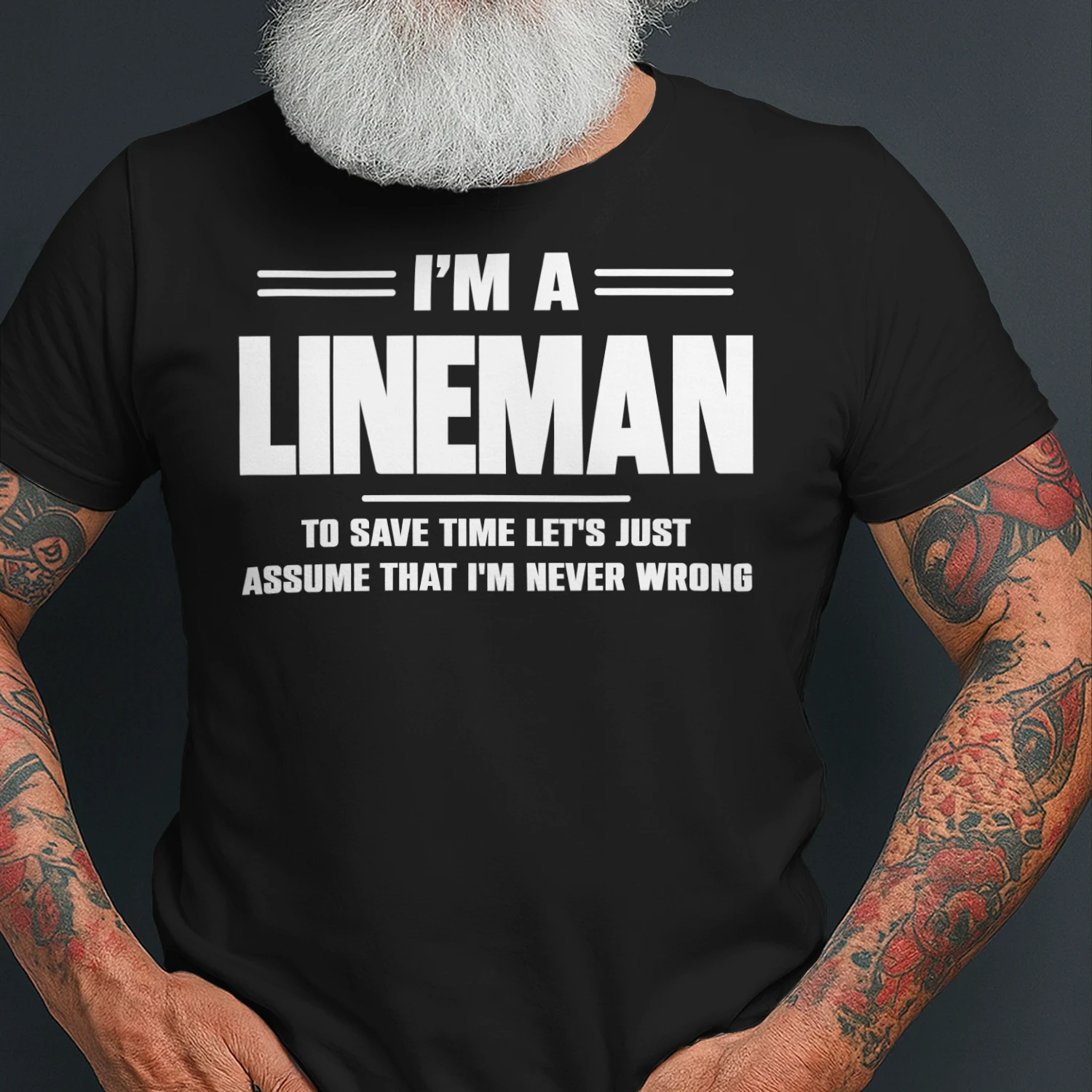 I AM A LINEMAN - I AM NEVER WRONG