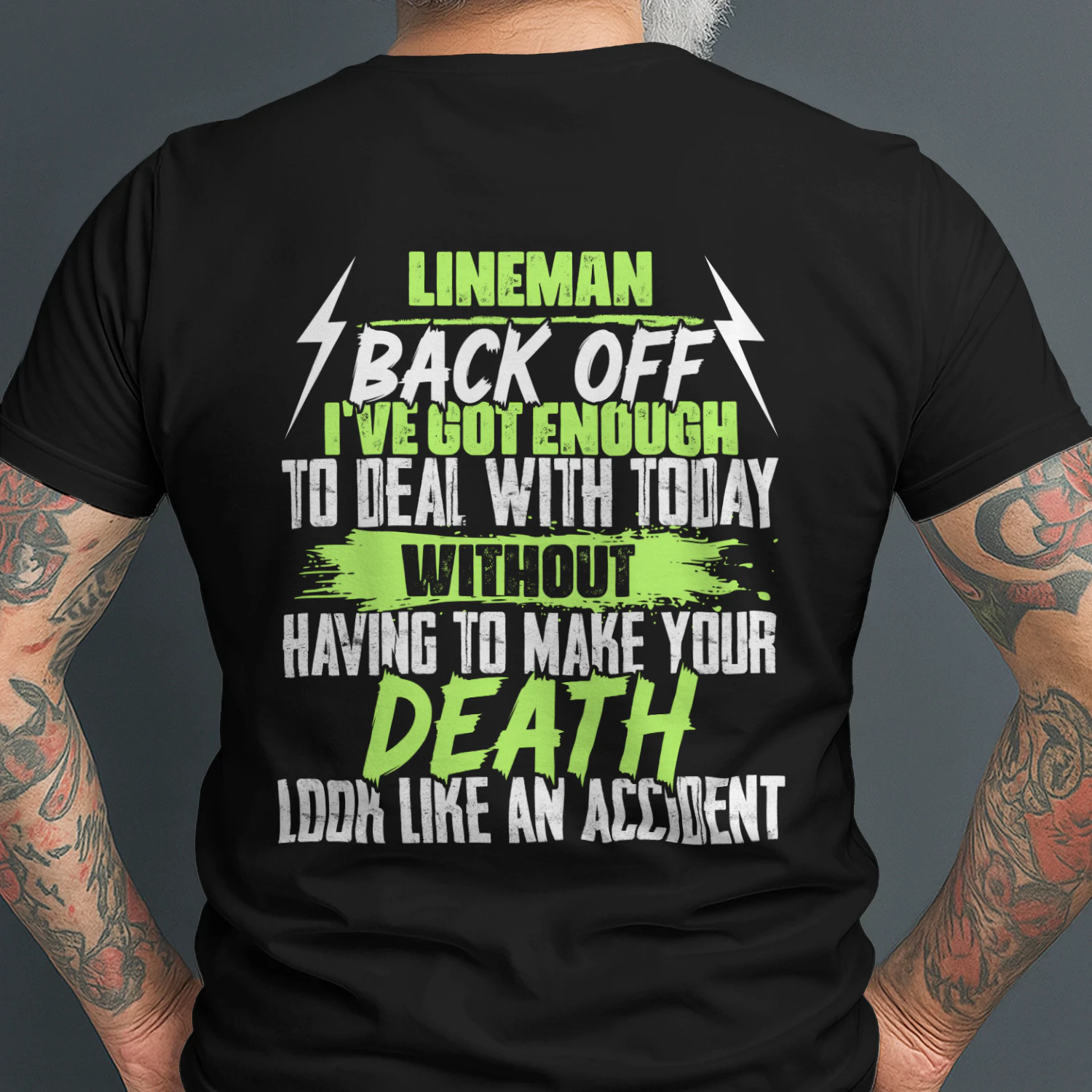 Lineman - Back Off Funny Sarcastic